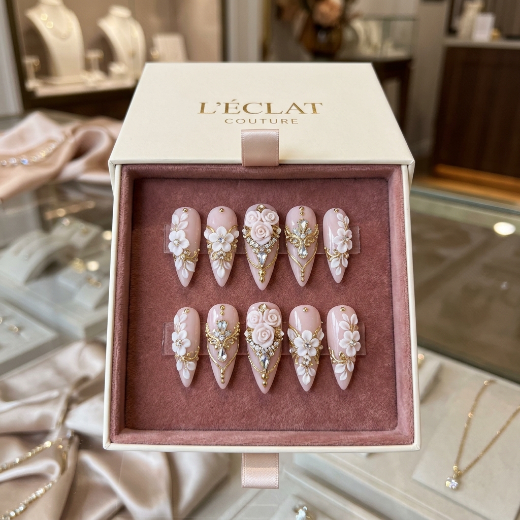 Haute Baroque 3D Sculpted Press-On Nails